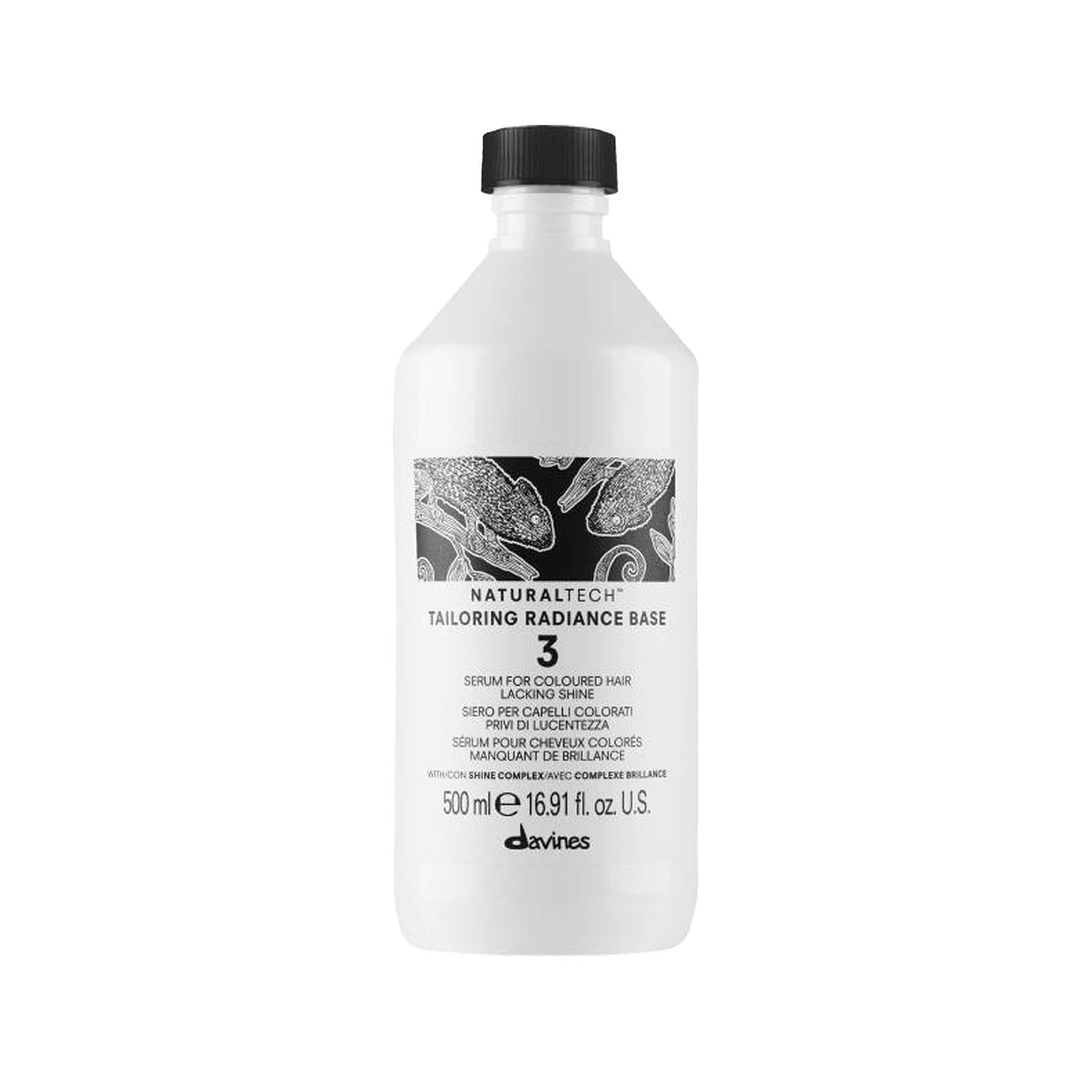 Davines NaturalTech Tailoring Base 3 Radiance 500 ml - Enhance Hair Radiance with Natural Hair Care