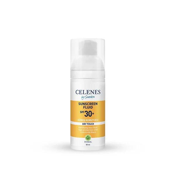 Celenes By Sweden Mineral Sunscreen Lotion Dry Touch SPF30 - Organic Sun Protection, Matte Finish, Fragrance-Free, 1.69 fl oz