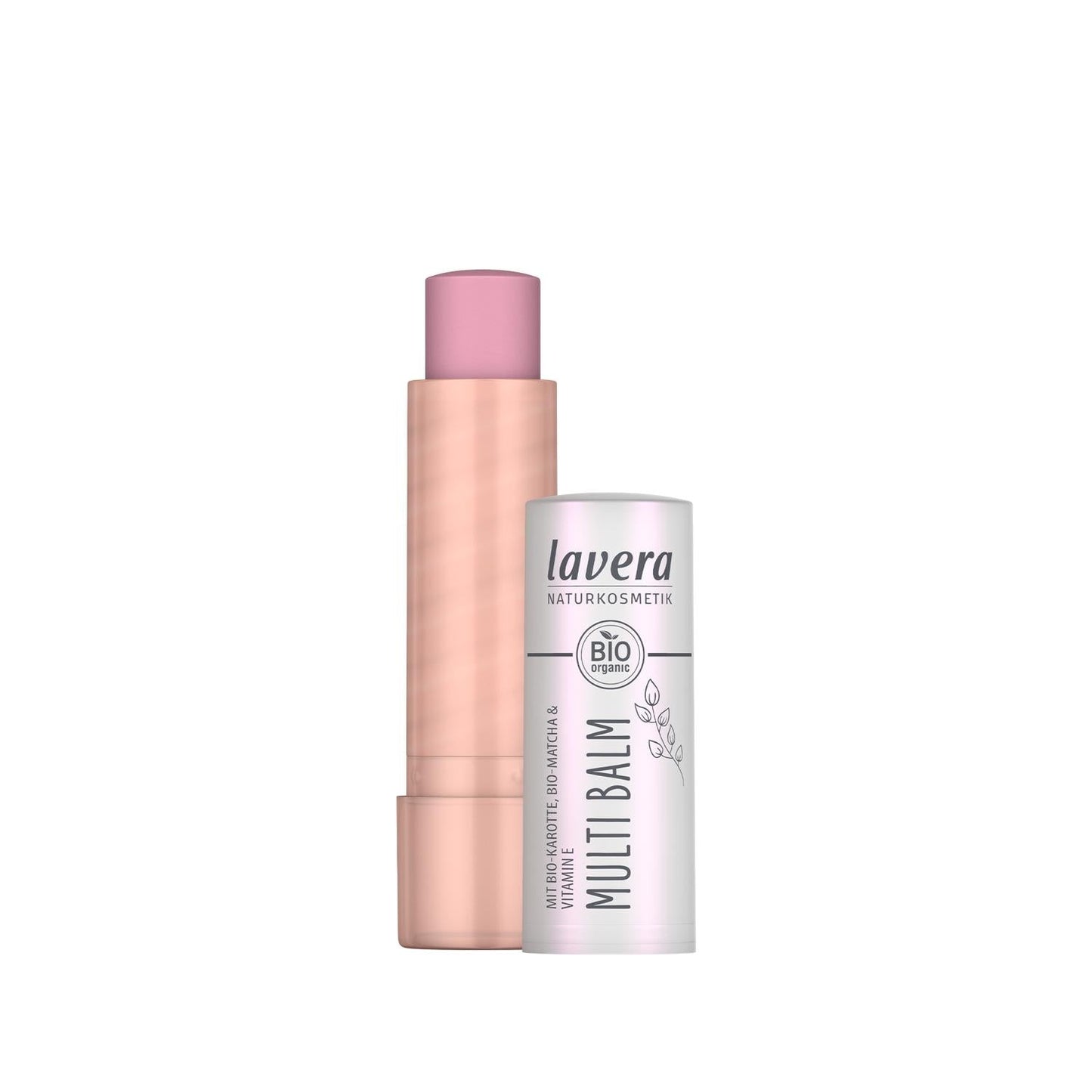 Lavera Multi Balm 02 Cloudy Pink - Natural Moisturizing Lip Balm for Dry Lips, Organic Skin Care, Portable 0.17 oz