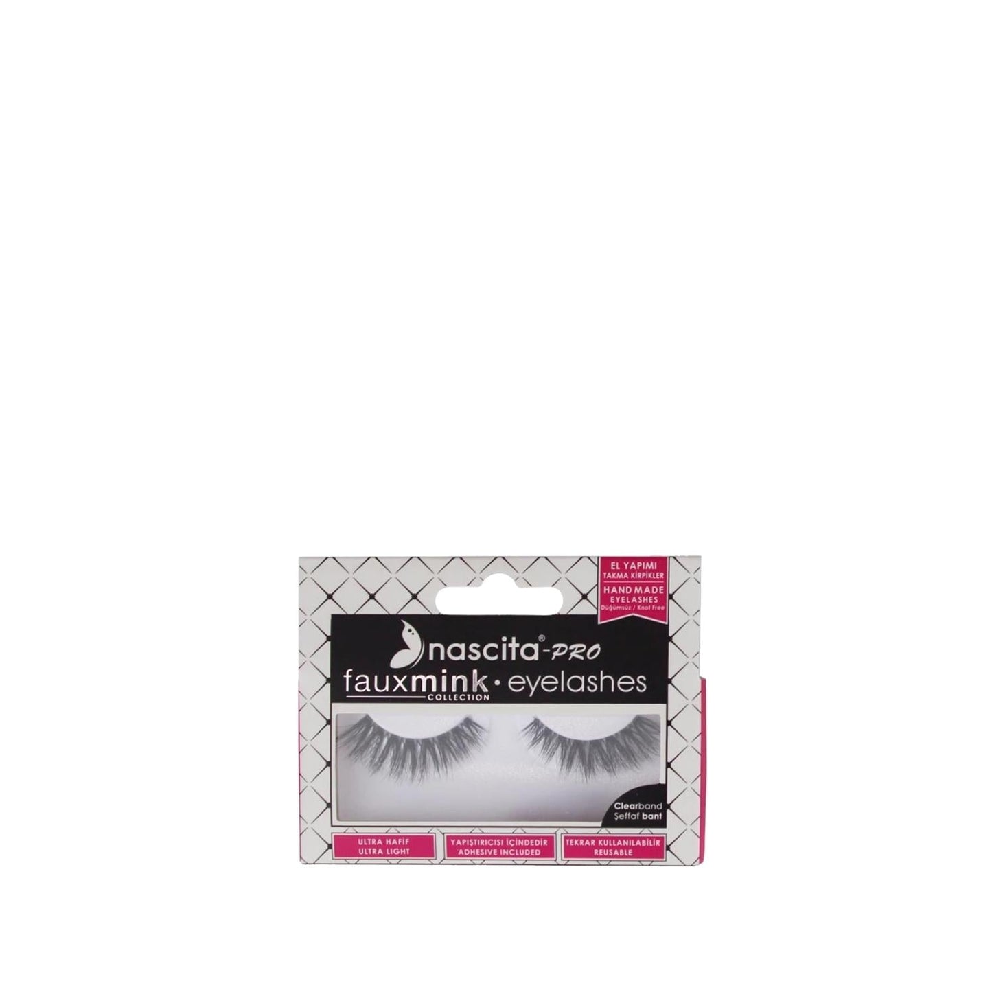 Nascita Pro Fauxmink False Eyelashes - Reusable, Natural Look, Easy Application
