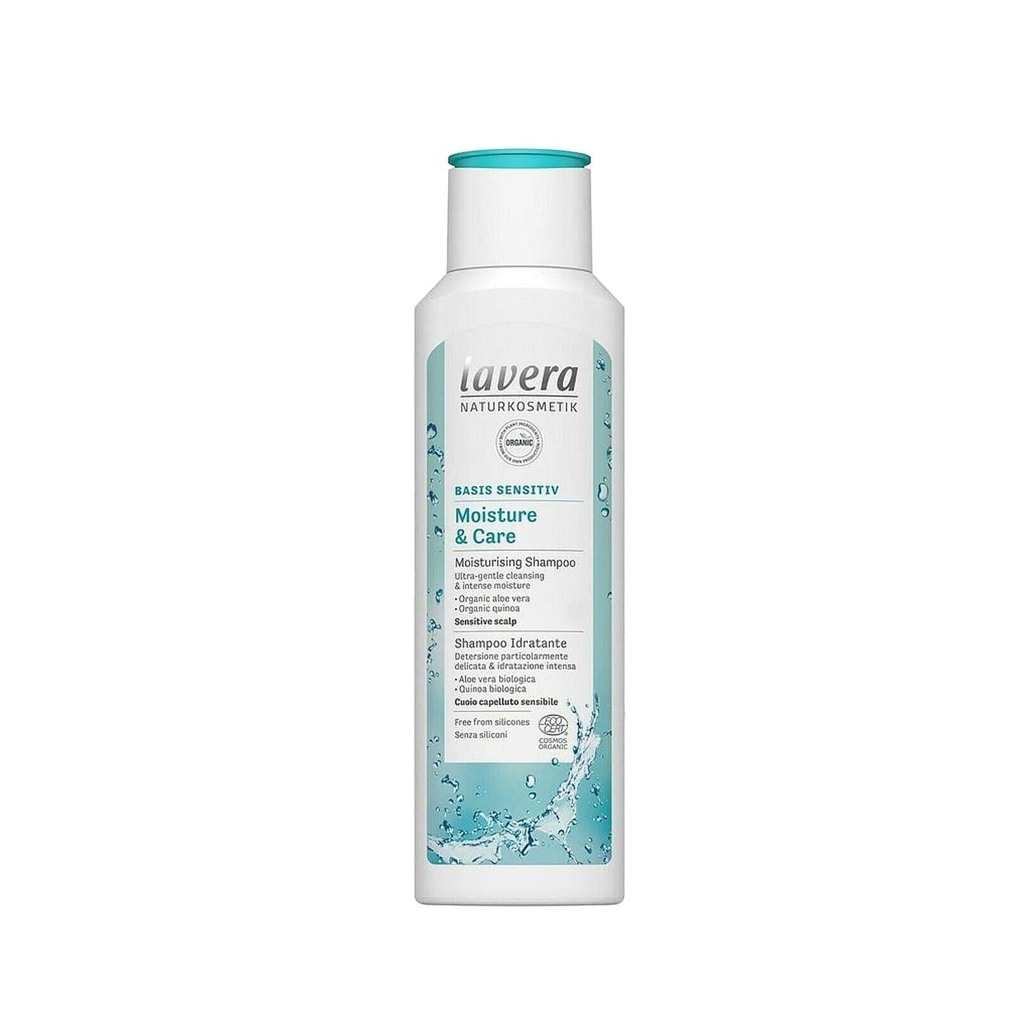 Lavera Basis Sensitiv: Gentle Moisturizing Shampoo for Sensitive Scalp - Natural, Vegan, Organic & Dry Hair Relief