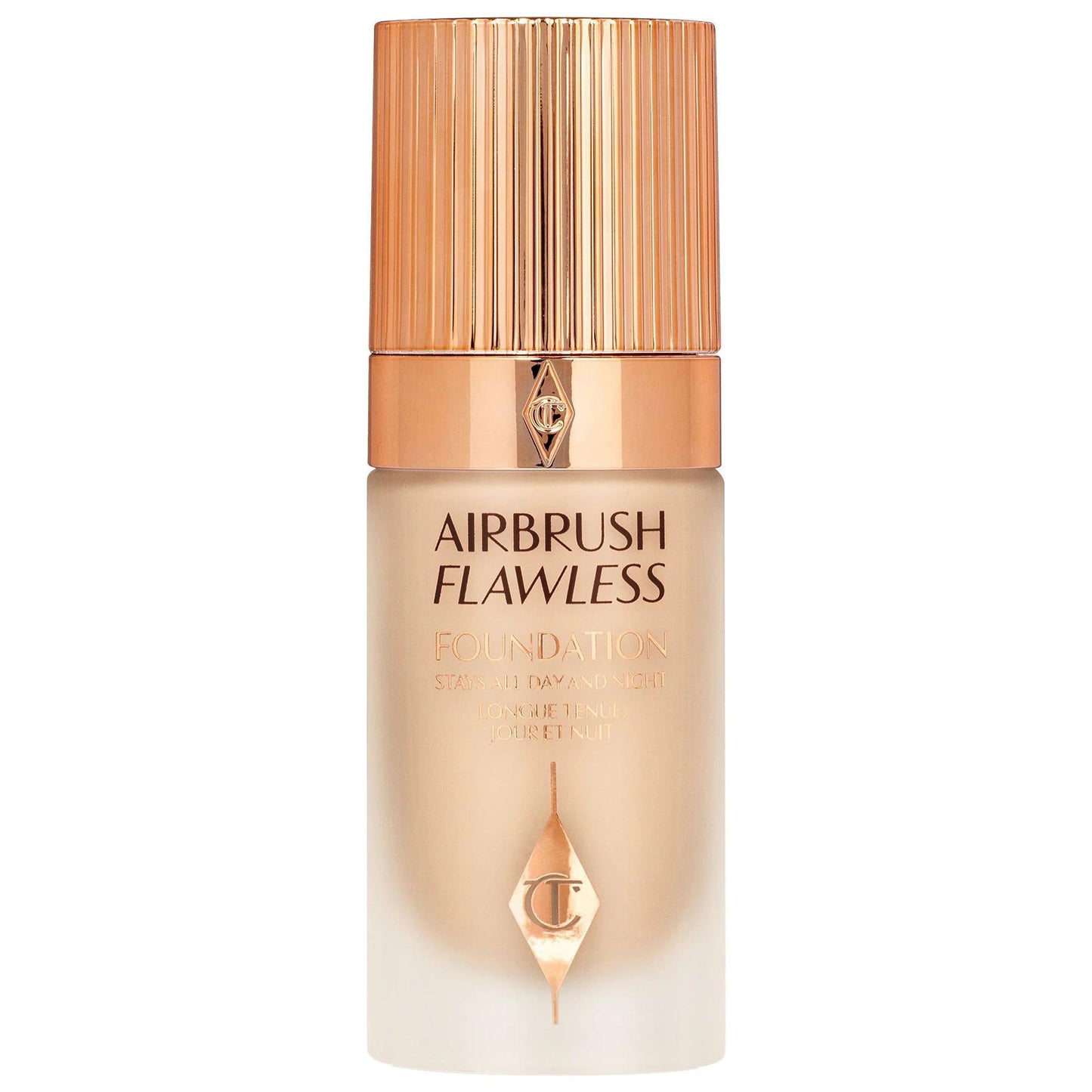 Charlotte Tilbury Airbrush Flawless Foundation: Full Coverage, Longwear, Poreless Matte Finish, Vegan & Cruelty-Free Hydration