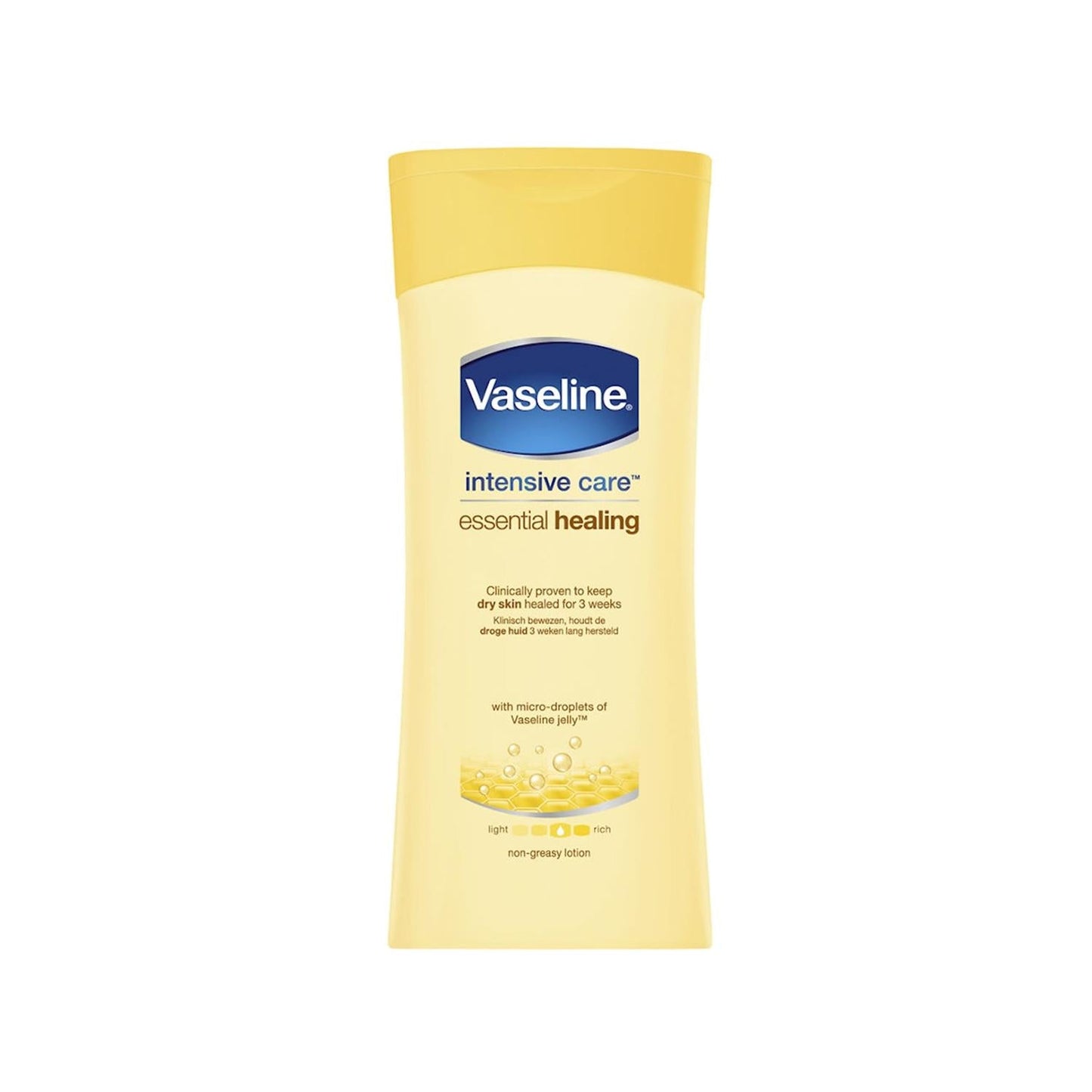 Vaseline Essential Healing Body Lotion 400ml - Moisturizing & Healing Dry Skin, Trusted Vaseline Quality