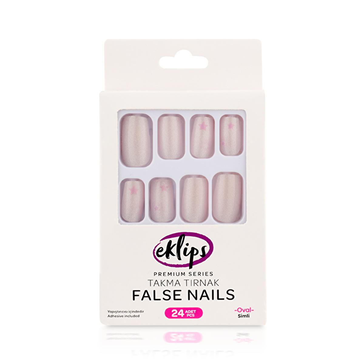 Eklips Artificial Nails, Press-on Nails for Salon-Quality Look at Home - Easy Application, Customizable Length & Shape