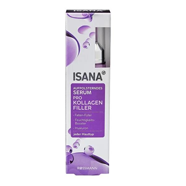 Isana Prokolajen Filler Facial Serum: Anti-Aging, Wrinkle Reduction, Collagen & Hyaluronic Acid - Vegan & All Skin Types, 0.51 fl oz