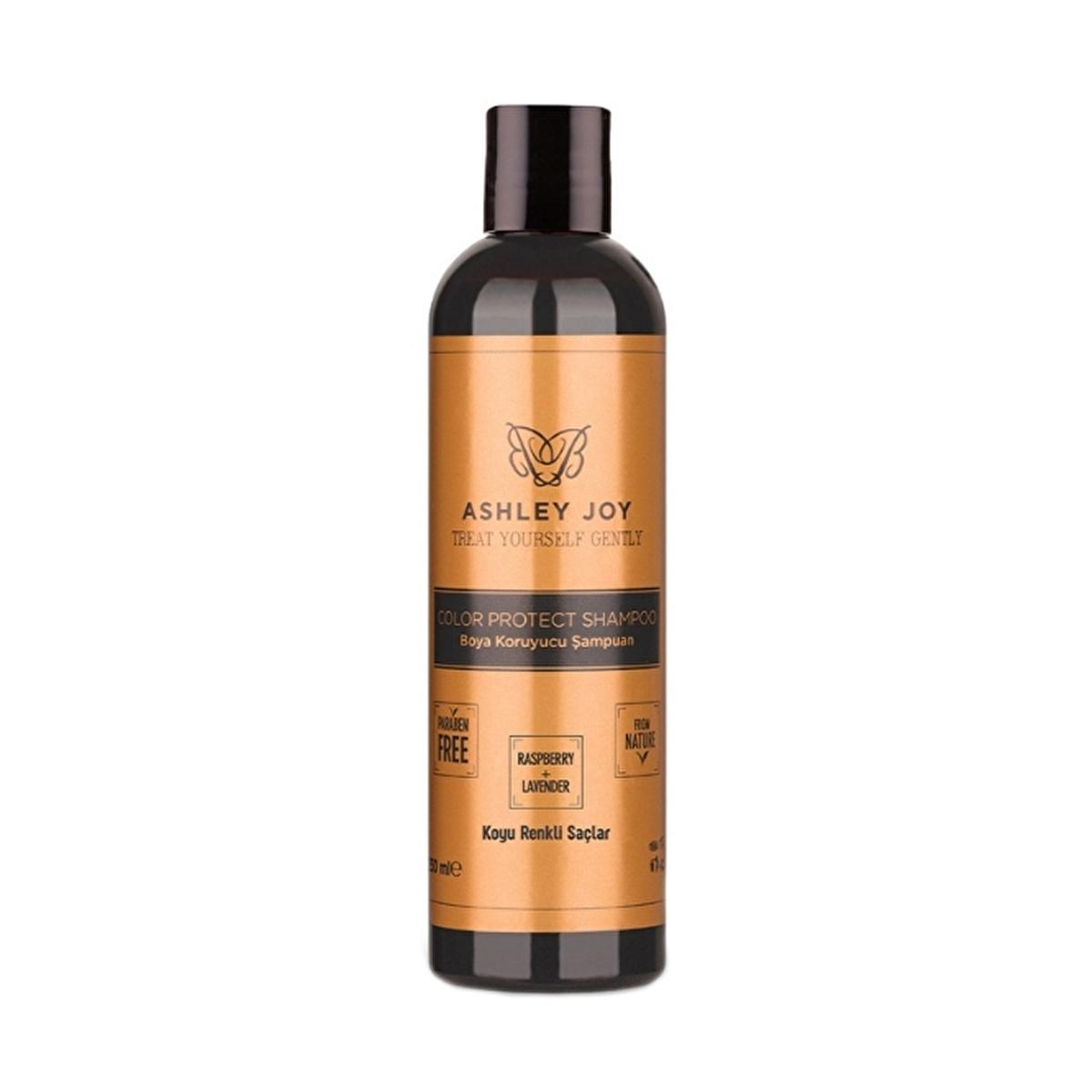 Ashley Joy Dark Color Treated Hair Shampoo: Lavender Raspberry Formula, Kinoa & Chia Seed for Color Protection & Nourishment, Argan & Sweet Almond Oil, 8.45 fl oz