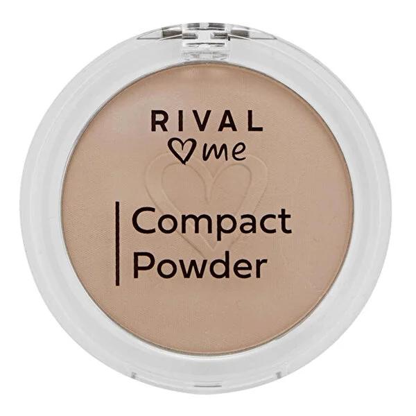 Rival Loves Me Compact Powder No:03 Desert - Soft Matte Finish, Dermatologically Tested