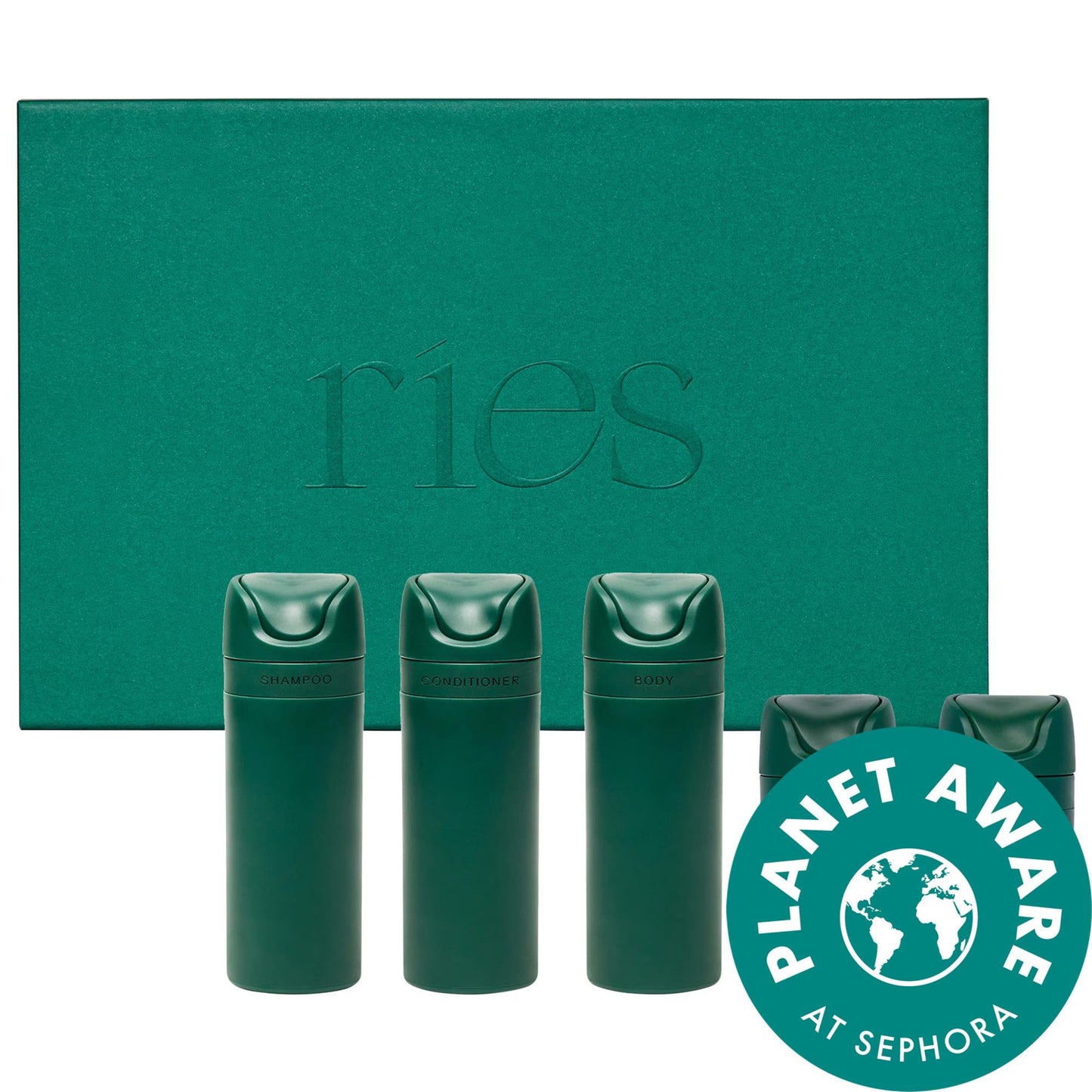 Planet Aware Refillable Travel Container Set - Eco-Friendly, Leak-Proof, Sustainable Travel Toiletries for Environmentally Conscious Travelers