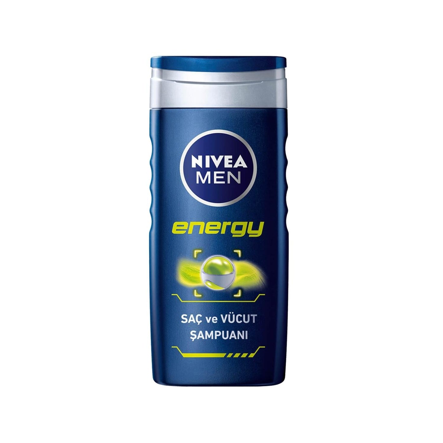 Nivea Men Energy Shampoo - 500ml Hair and Body Wash for Men, Multipurpose Cleansing