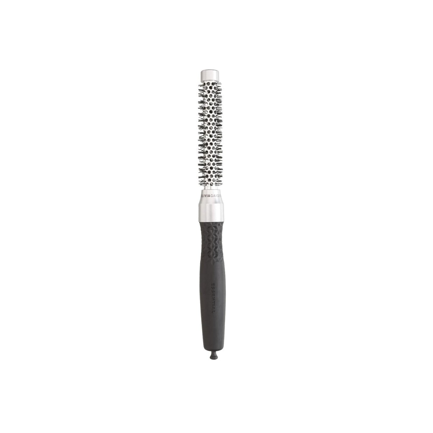 Olivia Garden Essential Blowout Soft Boar Bristles Silver Hair Brush Size 10 - Gentle Detangling & Styling for Professionals