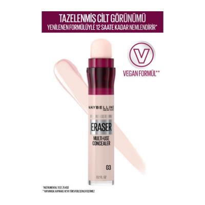 Maybelline New York Instant Anti Age Eraser Concealer - Conceals Dark Circles & Fine Lines, Brightens Skin
