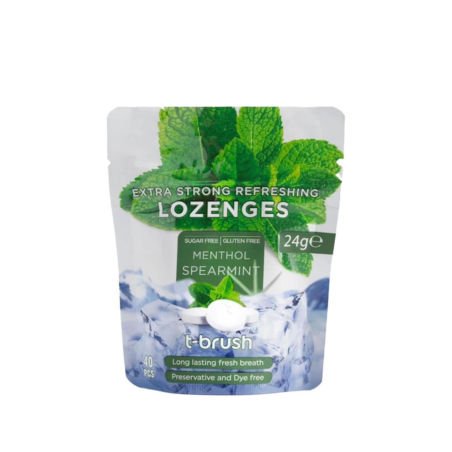 T-Brush Eucalyptus Mint Breath Freshener Pastilles - 40 Tablets, Oral Hygiene & Bad Breath Prevention