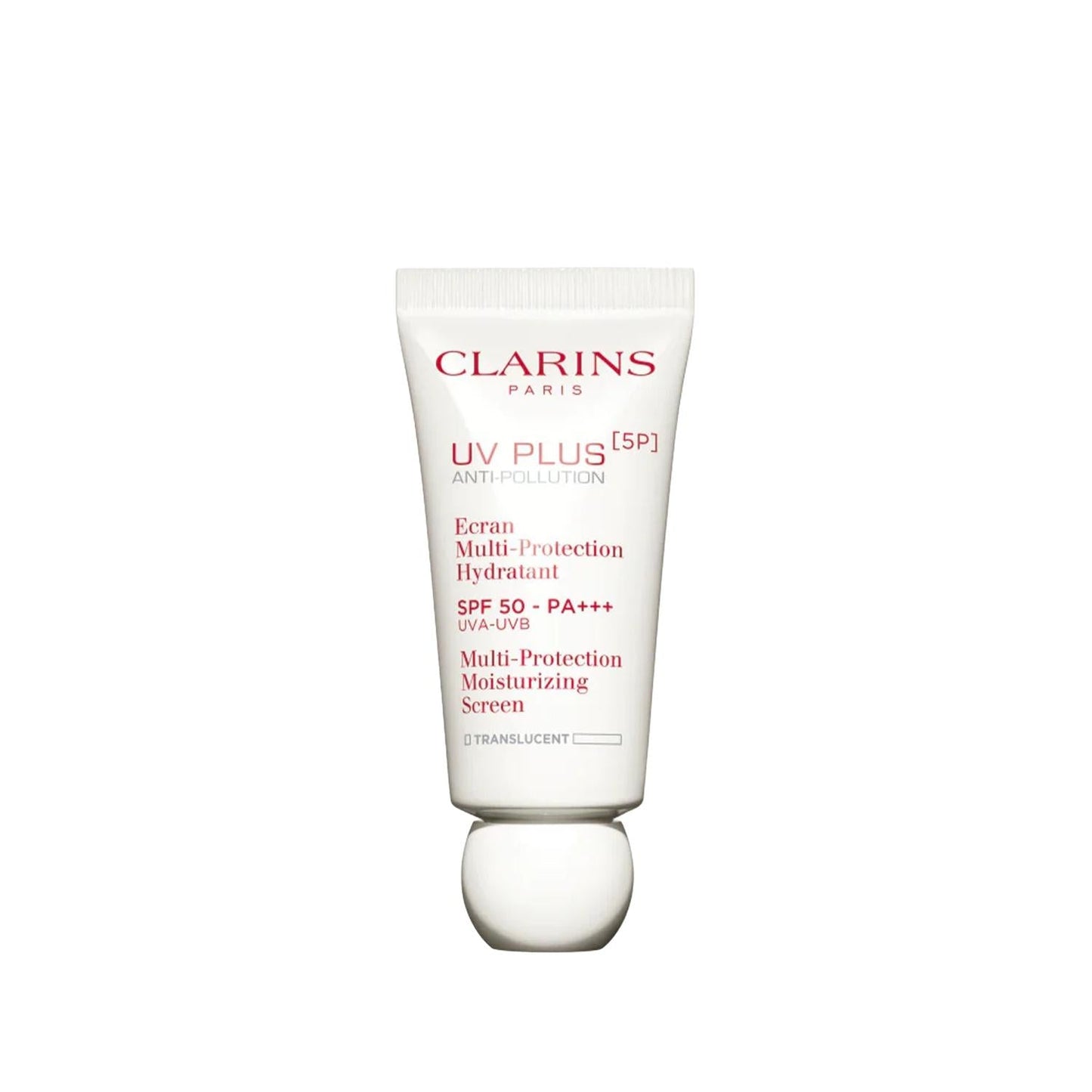 Clarins UV Plus 5P Anti-Pollution SPF50 Translucent Sunscreen: Ultimate UV & Pollution Protection, Hydrating, No White Cast