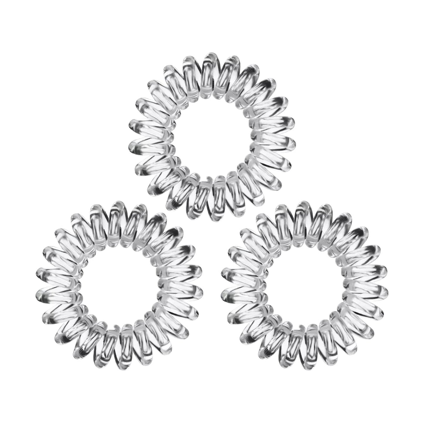 Invisibobble Original Crystal Clear 3-Piece Hair Ties - Stylish & Secure Hair Accessories