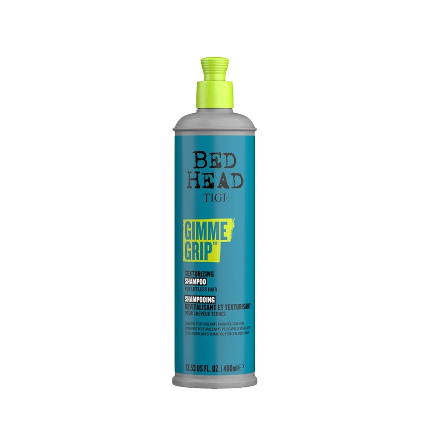 Tigi Bed Head Gimme Grip Volumizing Shampoo: Get Big Volume & Texture for Fine Hair - 13.53 fl oz