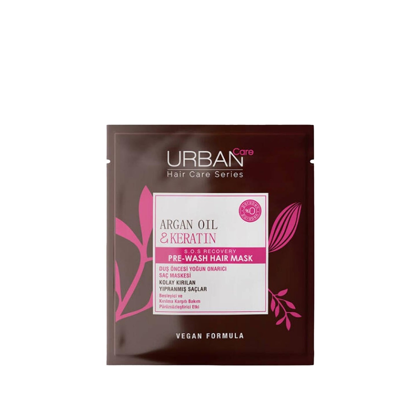 URBAN Care Argan Oil & Keratin Pre-Shower Hair Mask for Fragile Hair - Nourishing Treatment - 1.69 fl oz