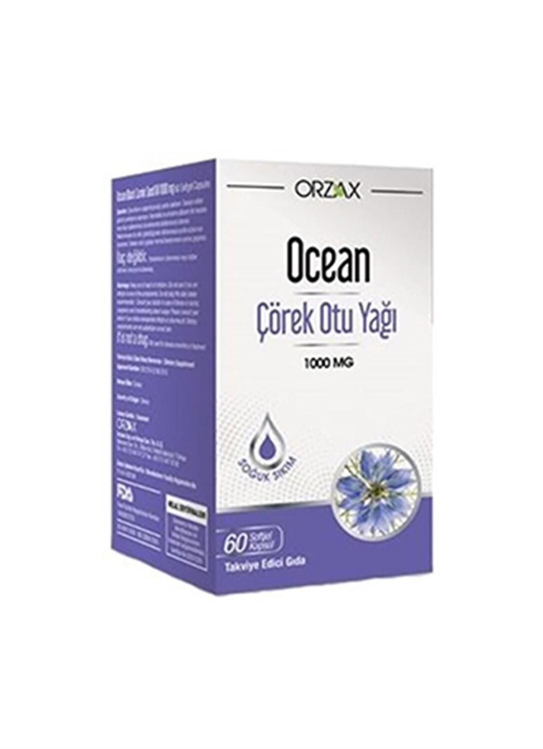 Orzax Ocean Black Seed Oil Supplement - 60 Capsules, 1000mg Cold-Pressed Oil, Immune System Support