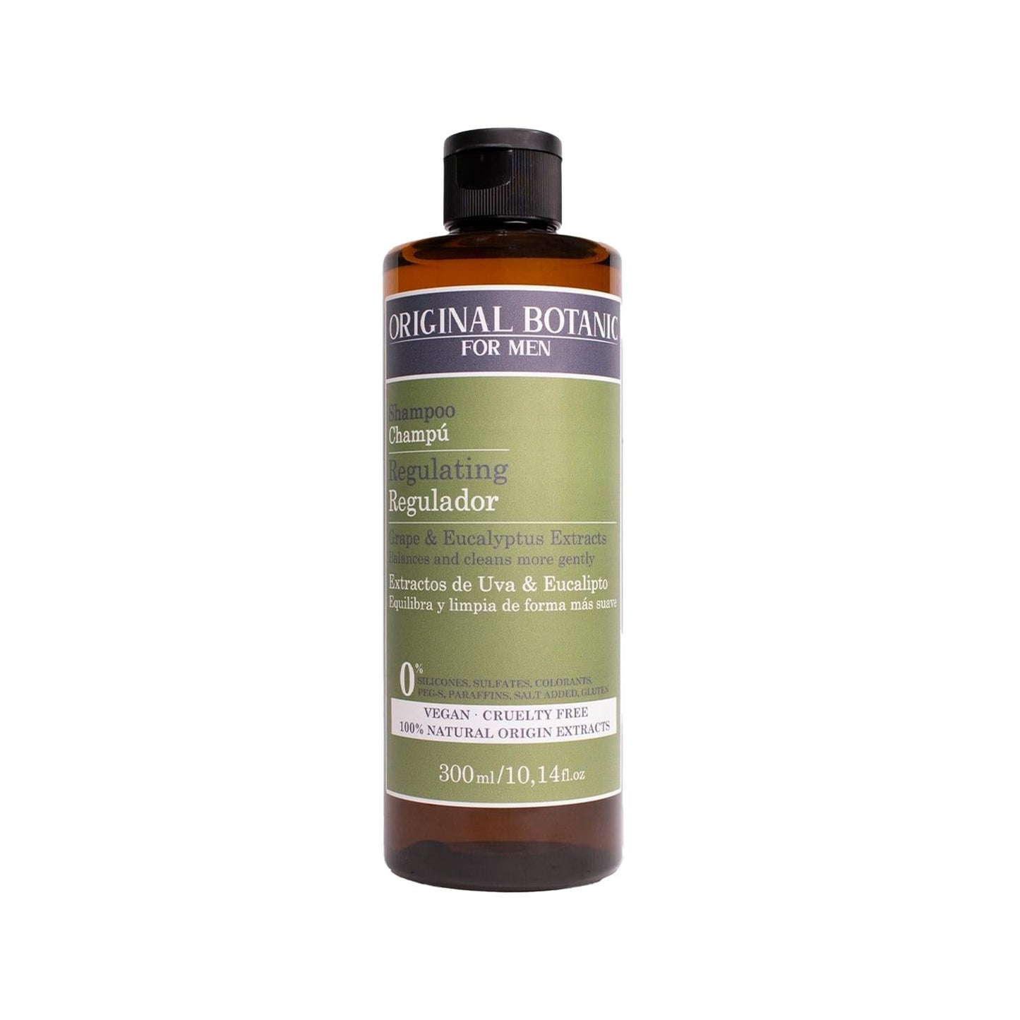 Original Botanic Vegan Shampoo for Men - Regulating Deep Cleansing 300ml