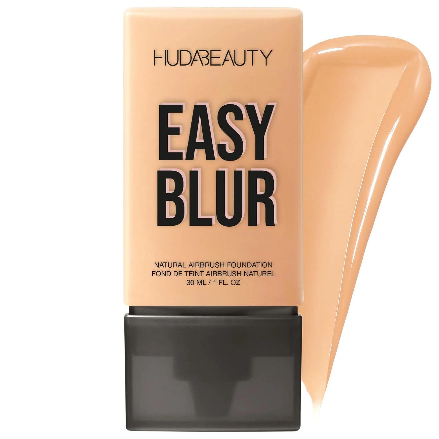 Huda Beauty Easy Blur Natural Airbrush Foundation with Niacinamide - Non-Comedogenic, Vegan, Buildable Coverage