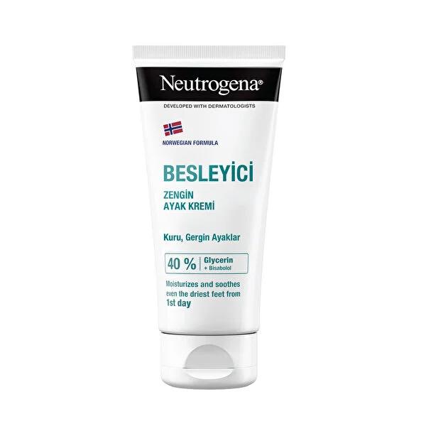 Neutrogena Norwegian Formula Foot Cream: Intense Moisturizing Dry Feet Treatment & Cracked Heel Repair, Glycerin Enriched - 3.38 fl oz