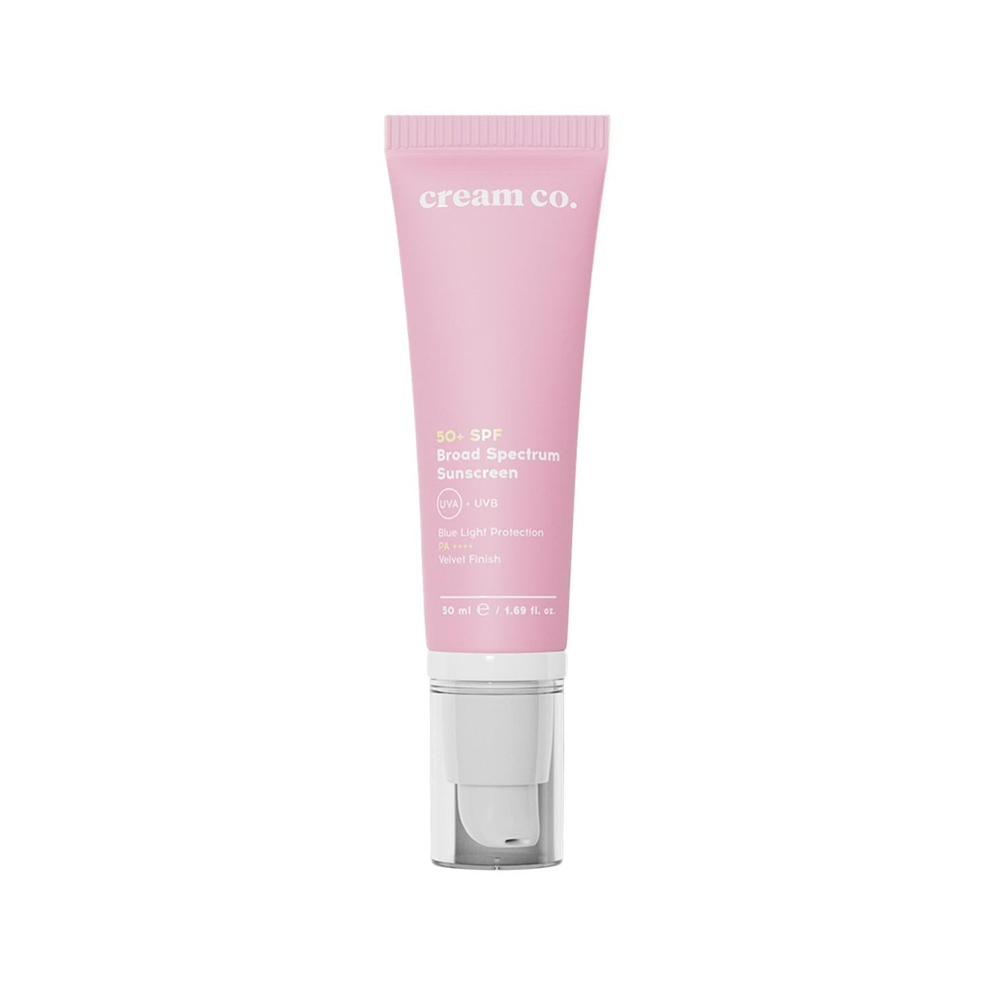 Cream Co. SPF 50 Broad Spectrum Sunscreen Cream - Protects Against UV Rays, Moisturizing Texture - 50 ml