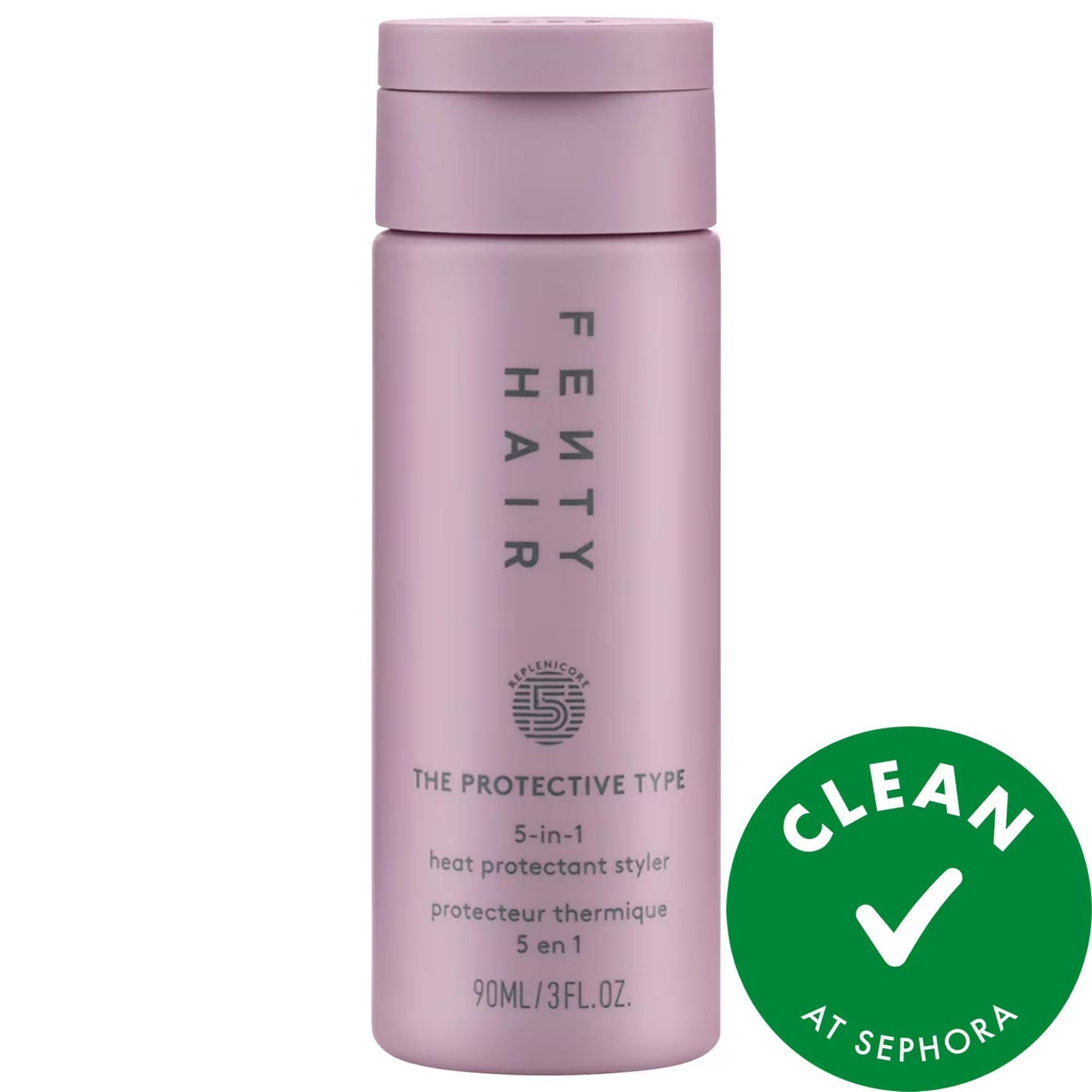 Fenty Beauty by Rihanna Mini 5-in-1 Heat Protectant Styling Cream for All Hair Types - Vegan, Gluten-free, Cruelty-free
