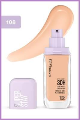 Maybelline Lumi Matte Foundation 108: Natural Matte Finish, Lasting Radiance - Lightweight, Buildable Coverage for Oily & Combination Skin