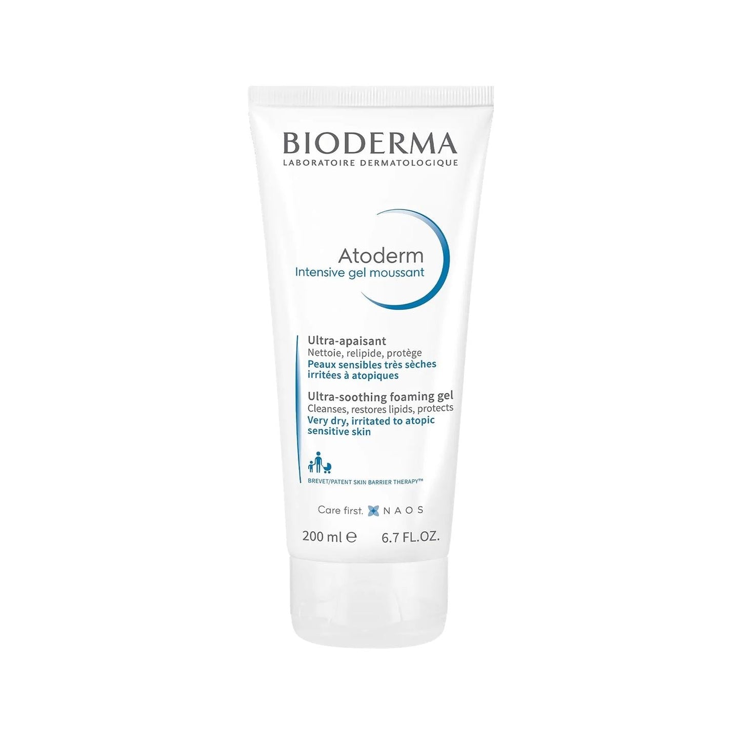 Bioderma Atoderm Intensive Foaming Gel - Gentle, Dermatologically Tested Cleanser for Dry & Sensitive Skin