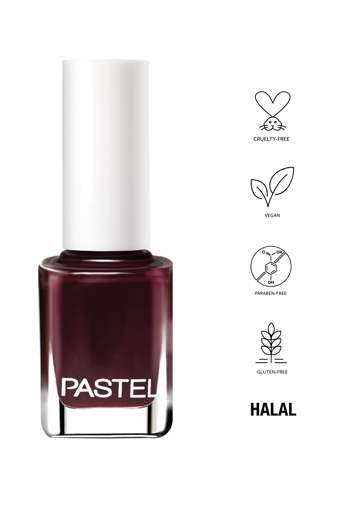 Pastel Vegan Nail Polish - Cruelty Free, Chemical-Free, 13ml - Dense Covering & Easy Application