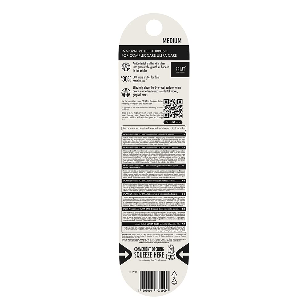 Splat Professional Ultra Care Toothbrush Medium - Assorted Colors