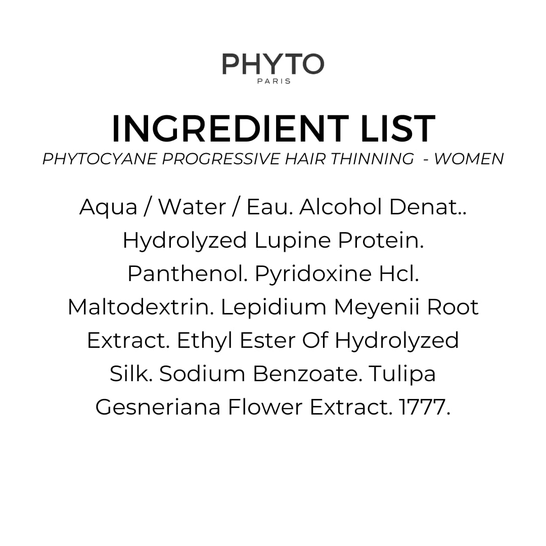 Phyto Phytocyane Anti-Hair Loss Treatment For Women - 12 x 5ml Single-Use Doses, Promotes Hair Health & Reduces Thinning