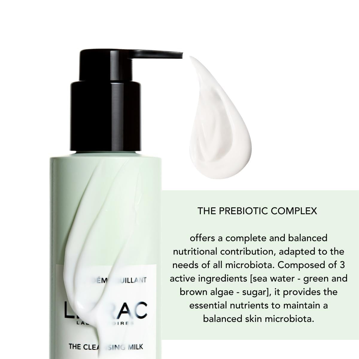 Lierac Vegan Cleansing Milk 200ml - Gentle, Non-Comedogenic Skincare for Normal to Dry Skin