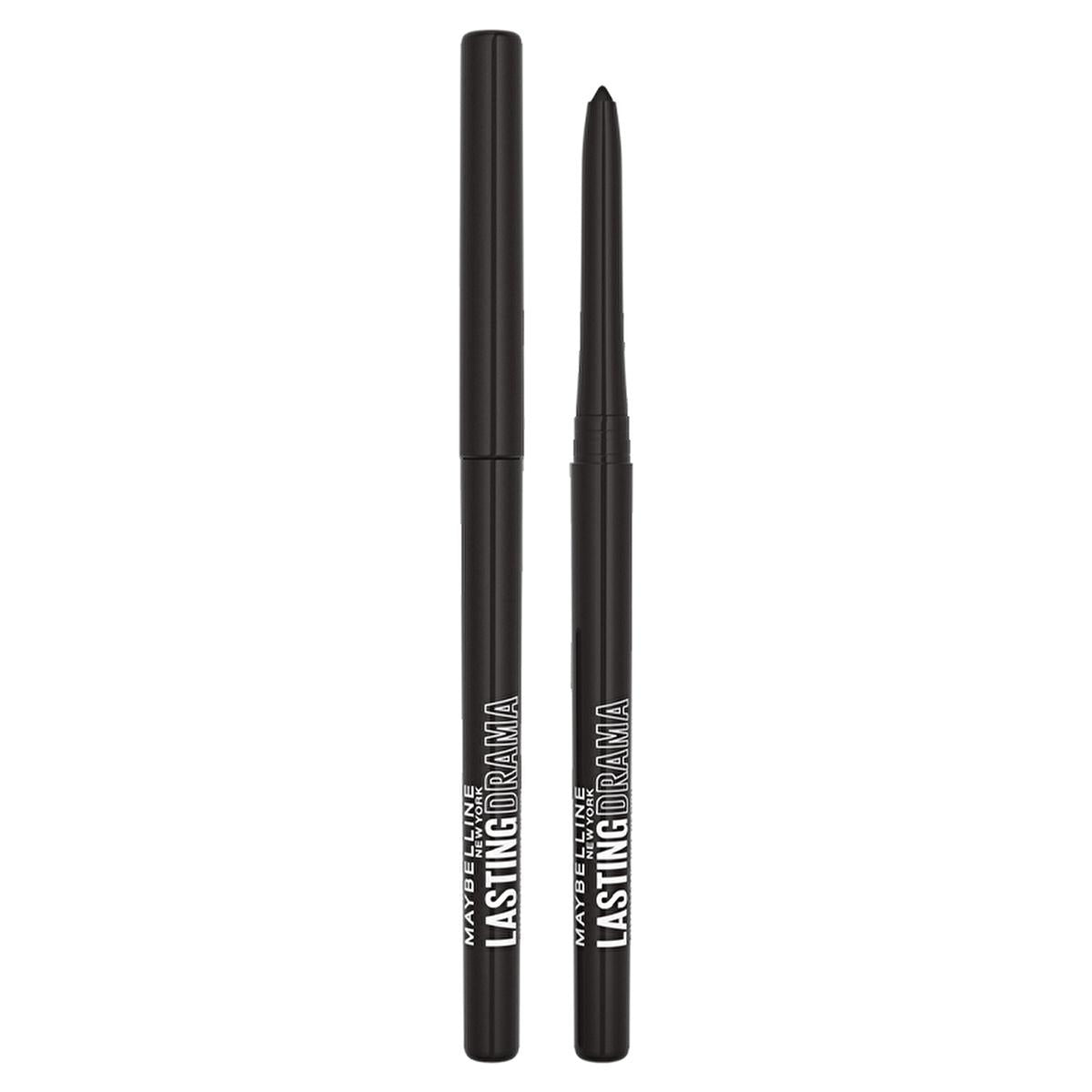 Maybelline Lasting Drama Midnight Black Automatic Gel Eyeliner: Smudge & Water Resistant, Long-Lasting Definition