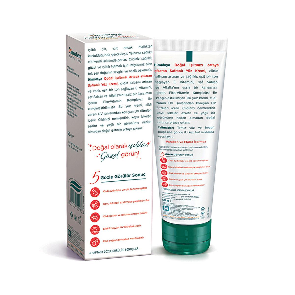 Himalaya Natural Glow Face Cream - Nourishing, UV Protection, 1.69 fl oz