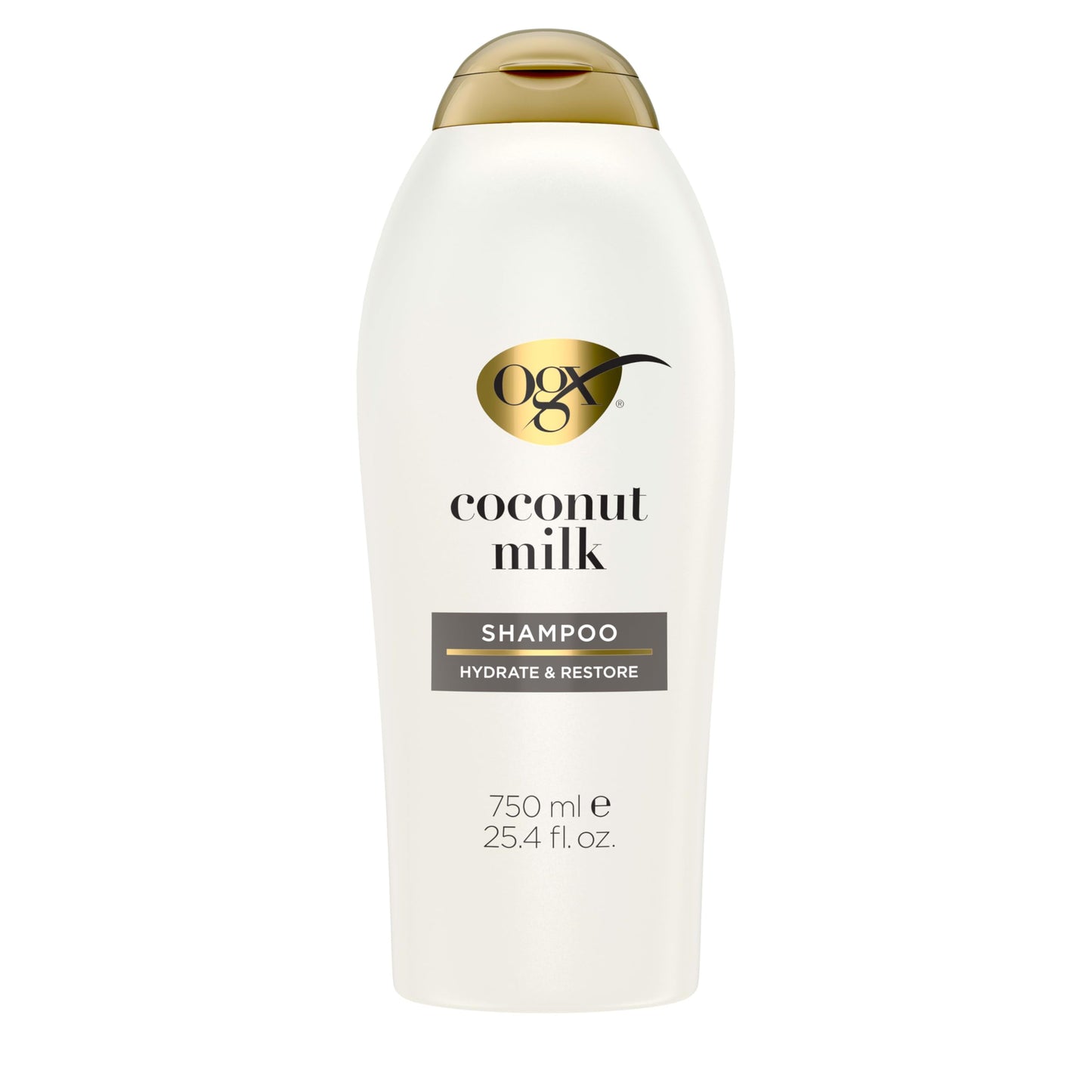 OGX Coconut Milk Shampoo - Sulfate-Free, Nourishing Hair Care for Dry or Damaged Hair