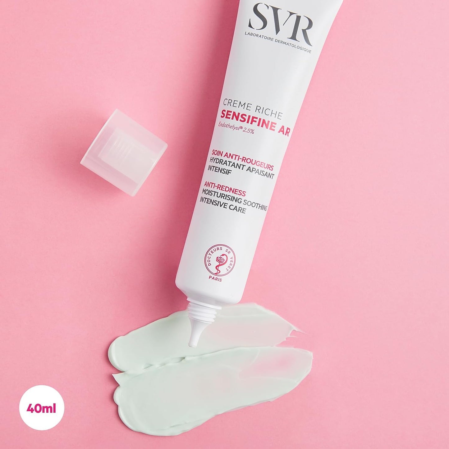 SVR Sensifine AR Creme Riche 40ml - 24-Hour Hydration Moisturizing Cream for Sensitive Skin