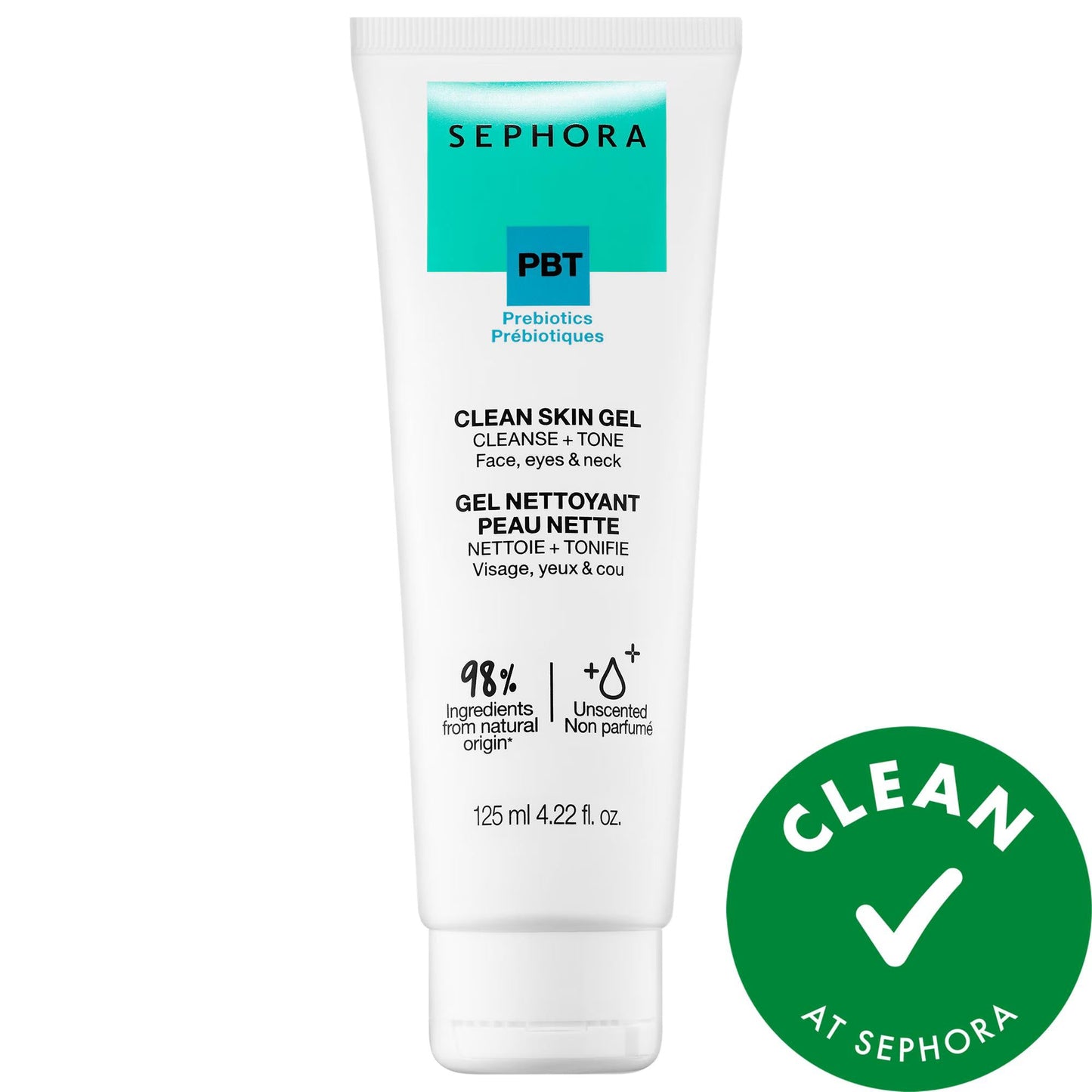 Clean Skin: Unscented Prebiotic Gel Cleanser with Aloe Vera - Gentle, Hydrating Facial Wash for Sensitive Skin & Makeup Removal