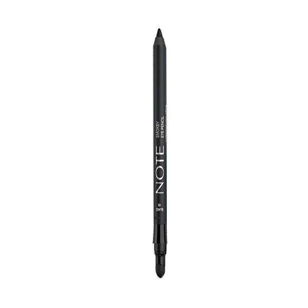 Note Smokey Eye Waterproof Eye Pencil: Black 01 - Double Ended, Smudge-Proof Eyeliner for Effortless Smoky Eyes