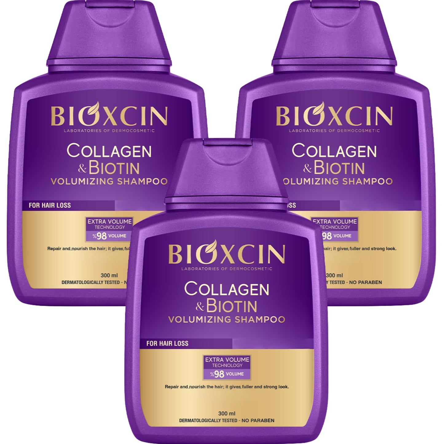 Bioxcin Collagen & Biotin Volume Shampoo 300 ml Advantageous Set of 2