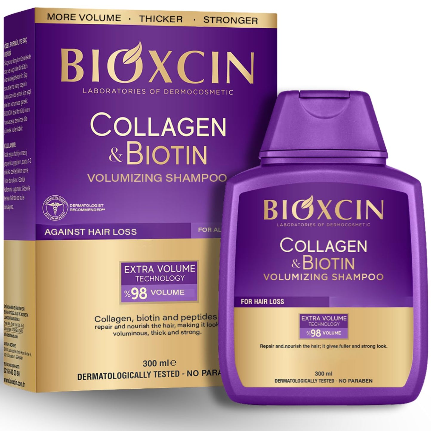 Bioxcin Collagen & Biotin Shampoo - Volume Boost | 300ml