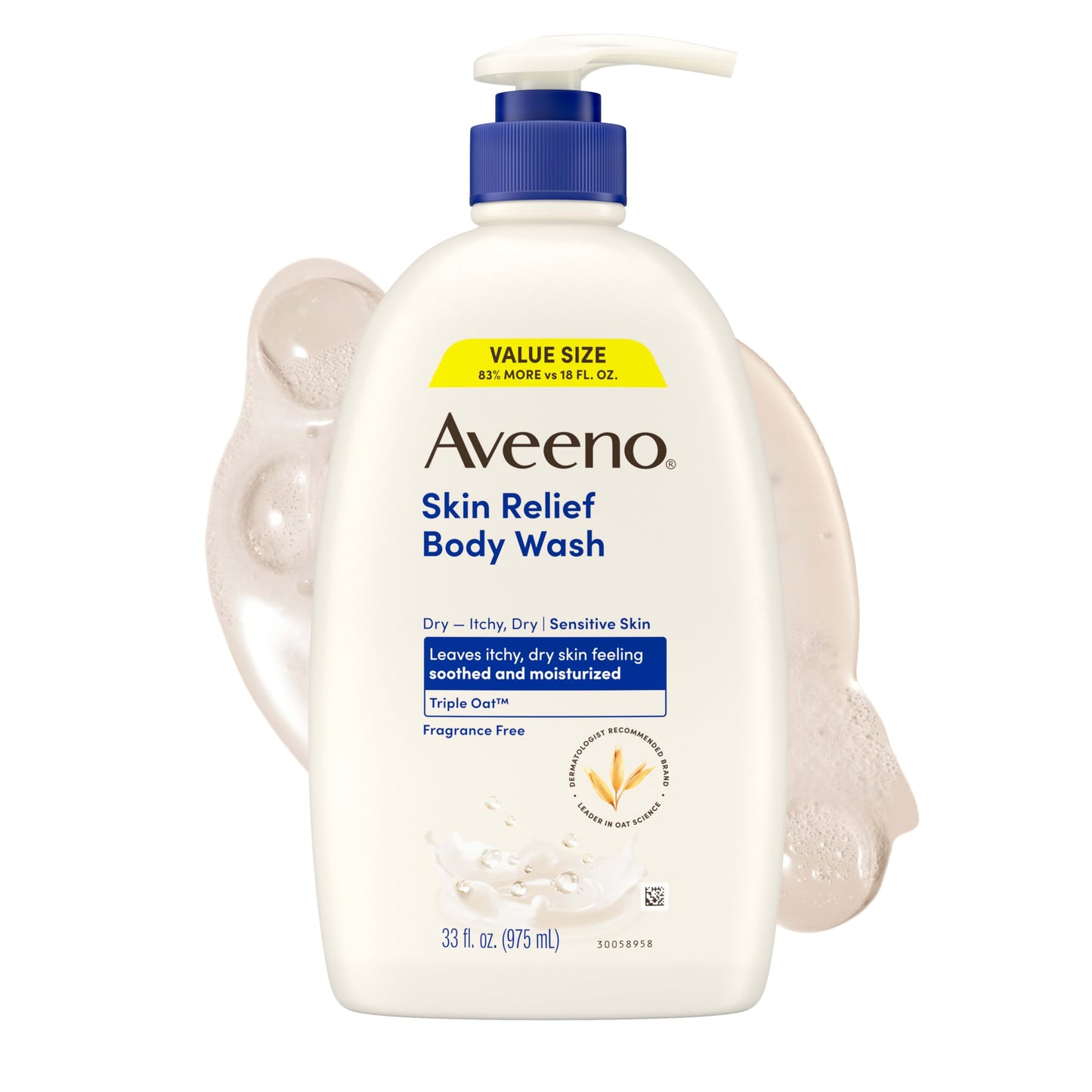 Aveeno Sulfate-Free Moisturizing Body Wash Oil for Dry and Sensitive Skin - 10.14 fl oz