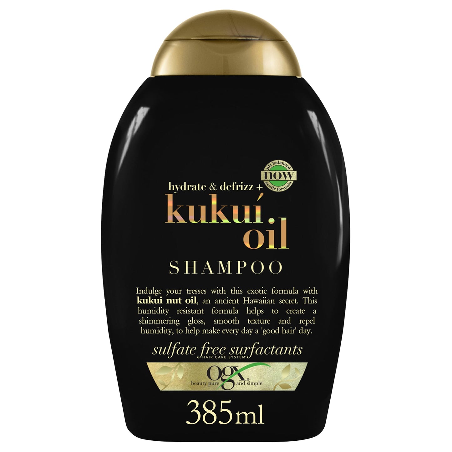 Organix Moisturizing Shampoo with Kukui Oil - Anti-frizz, Natural Hair Care for Dry & Frizzy Hair