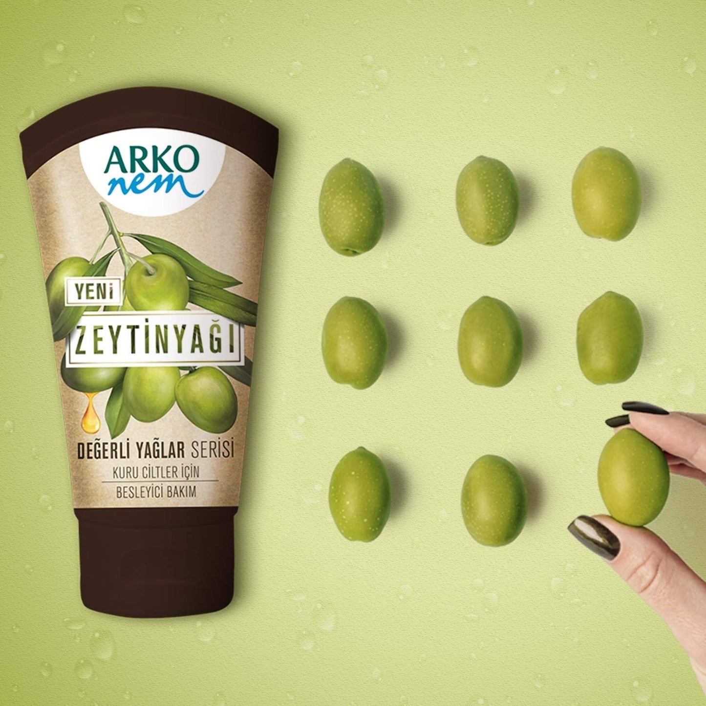 Arko Moisture Olive Oil Cream 60ml - Nourishing Formula | Hydrating