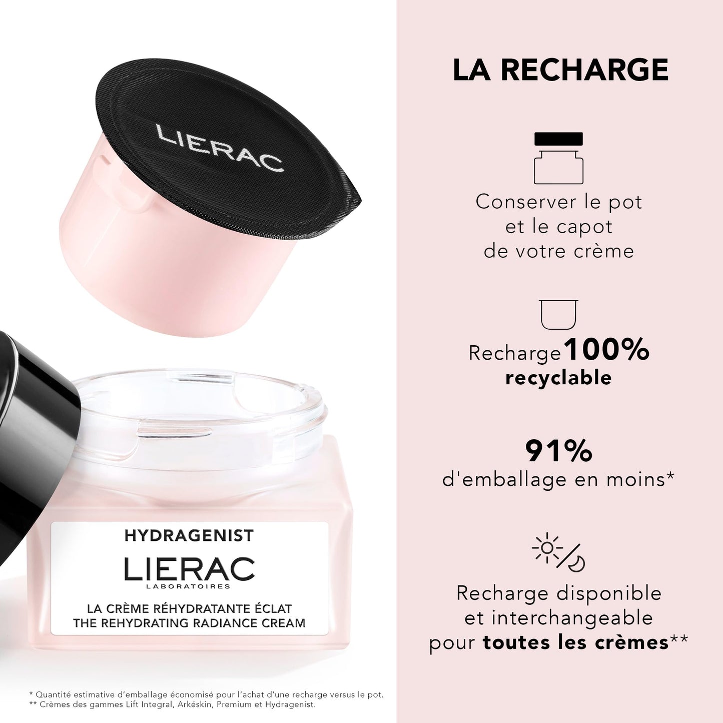 Lierac Hydragenist Moisturizing Cream for Dry Skin - 50ml, Natural Ingredients, Radiant & Hydrated Skin