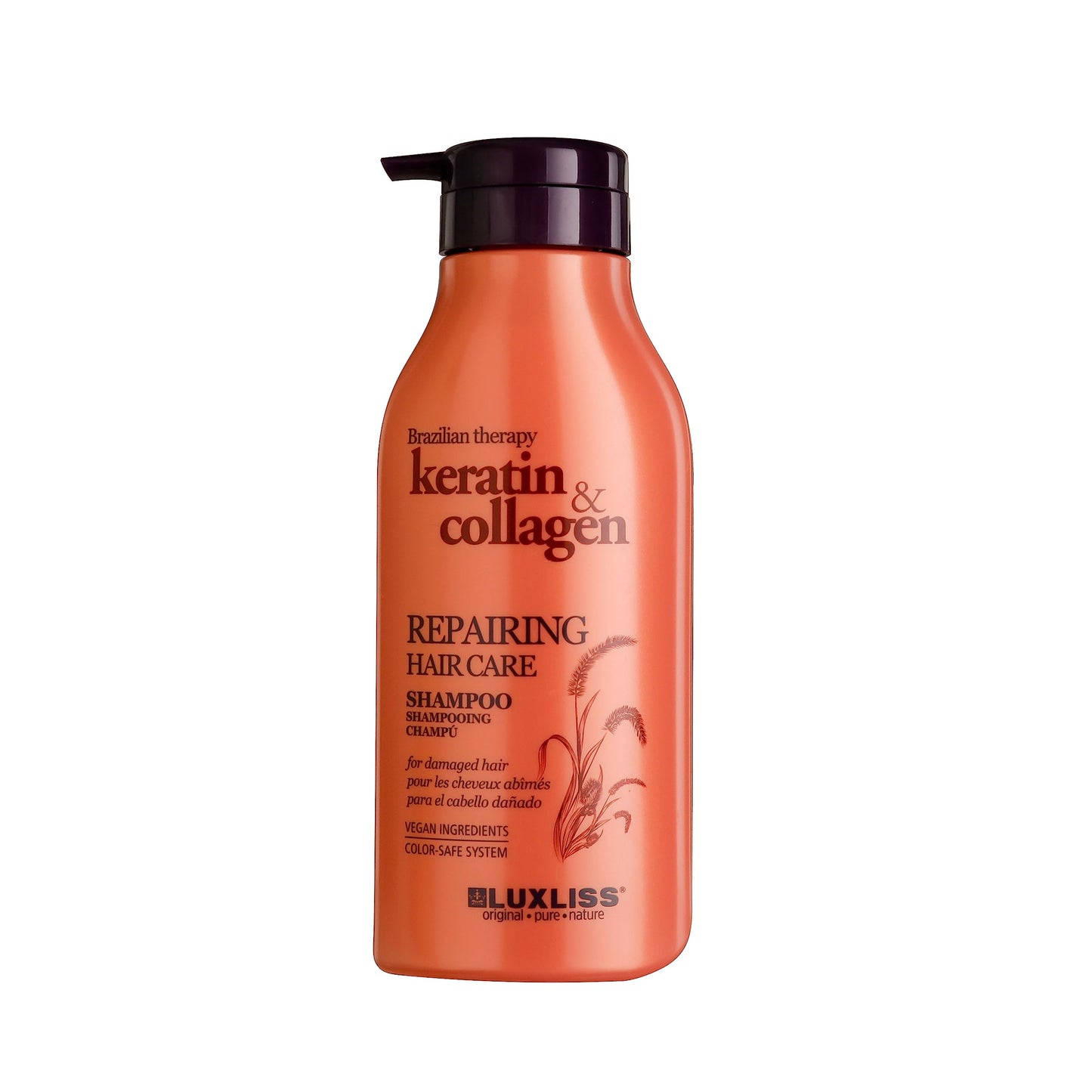 Luxliss Keratin Collagen Repairin Hair Care Shampoo 500 ml