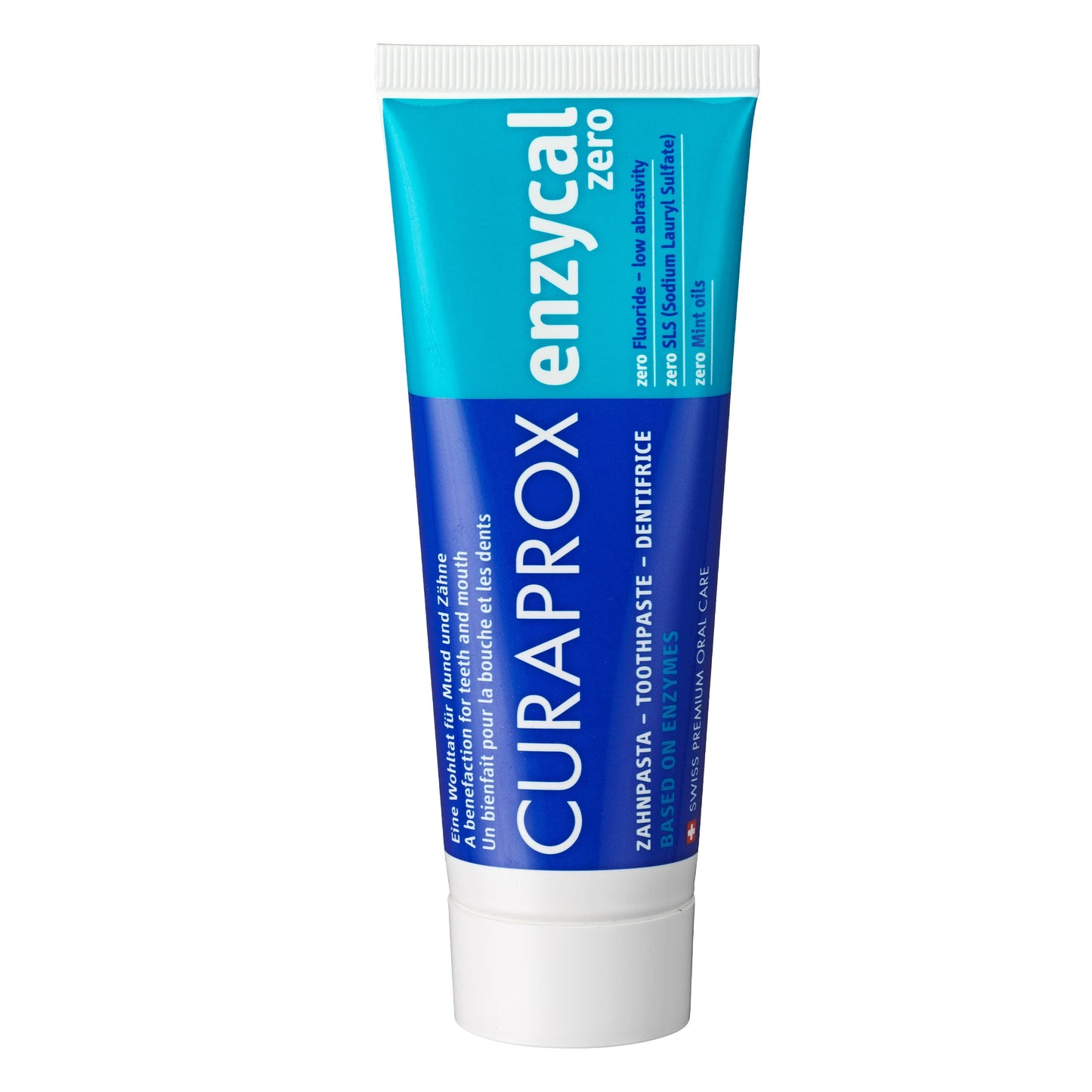 Curaprox Enzycal Zero Toothpaste - Natural Enzyme-Based Oral Care, 75ml