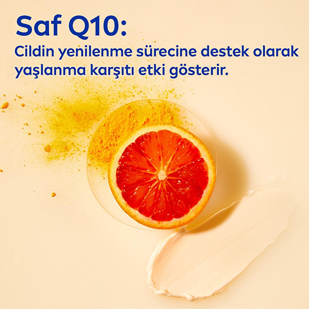 Nivea Q10 Energy Night Cream with Vitamin C - Anti-Aging, Moisturizing Night Care for All Skin Types