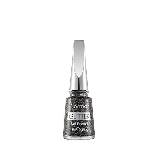 Flormar Glitter Nail Polish No: 36 - Glittery Finish Cosmetic Nail Decoration