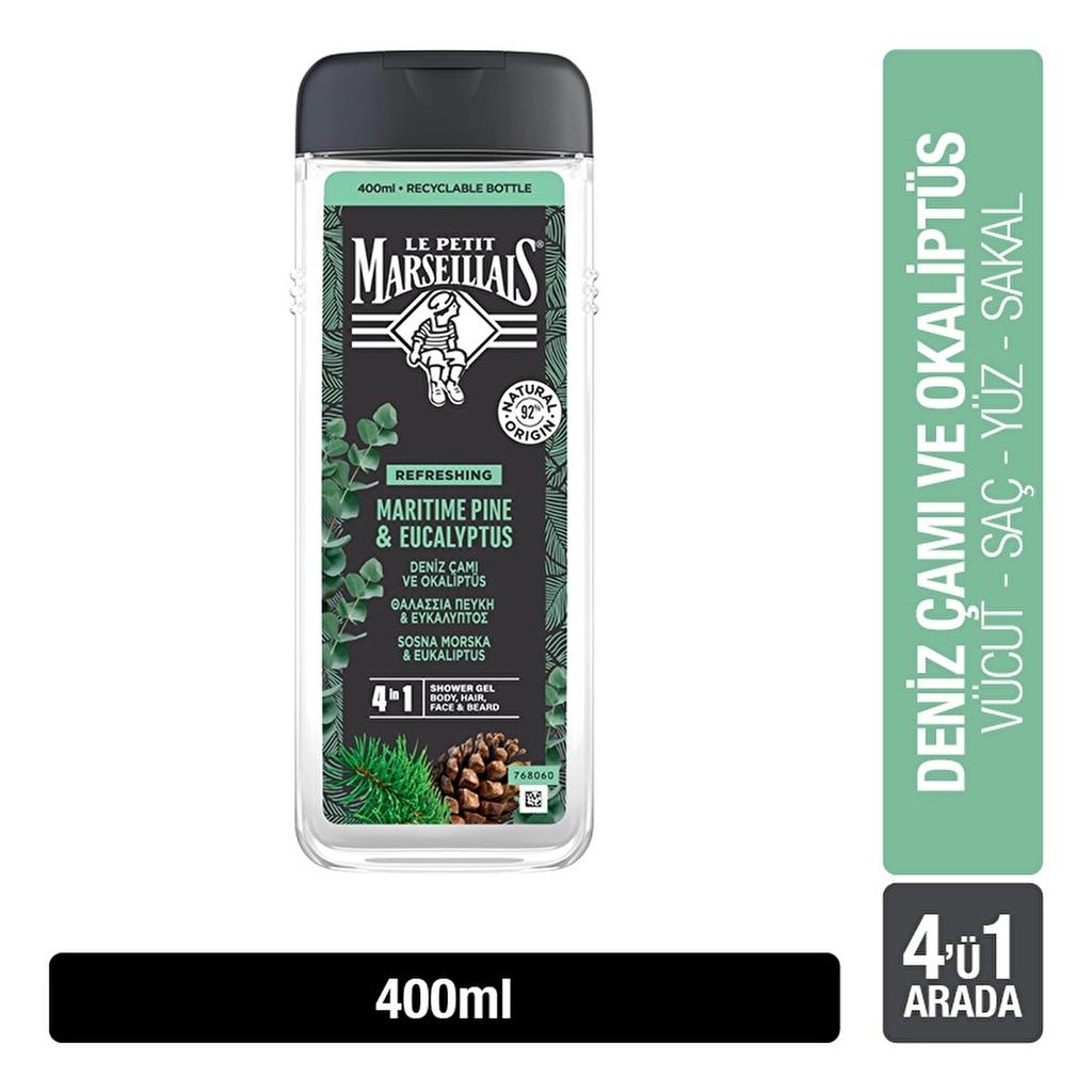 Le Petit Marseillais Shower Gel Sea Pine & Eucalyptus - 400ml | Natural Ingredients