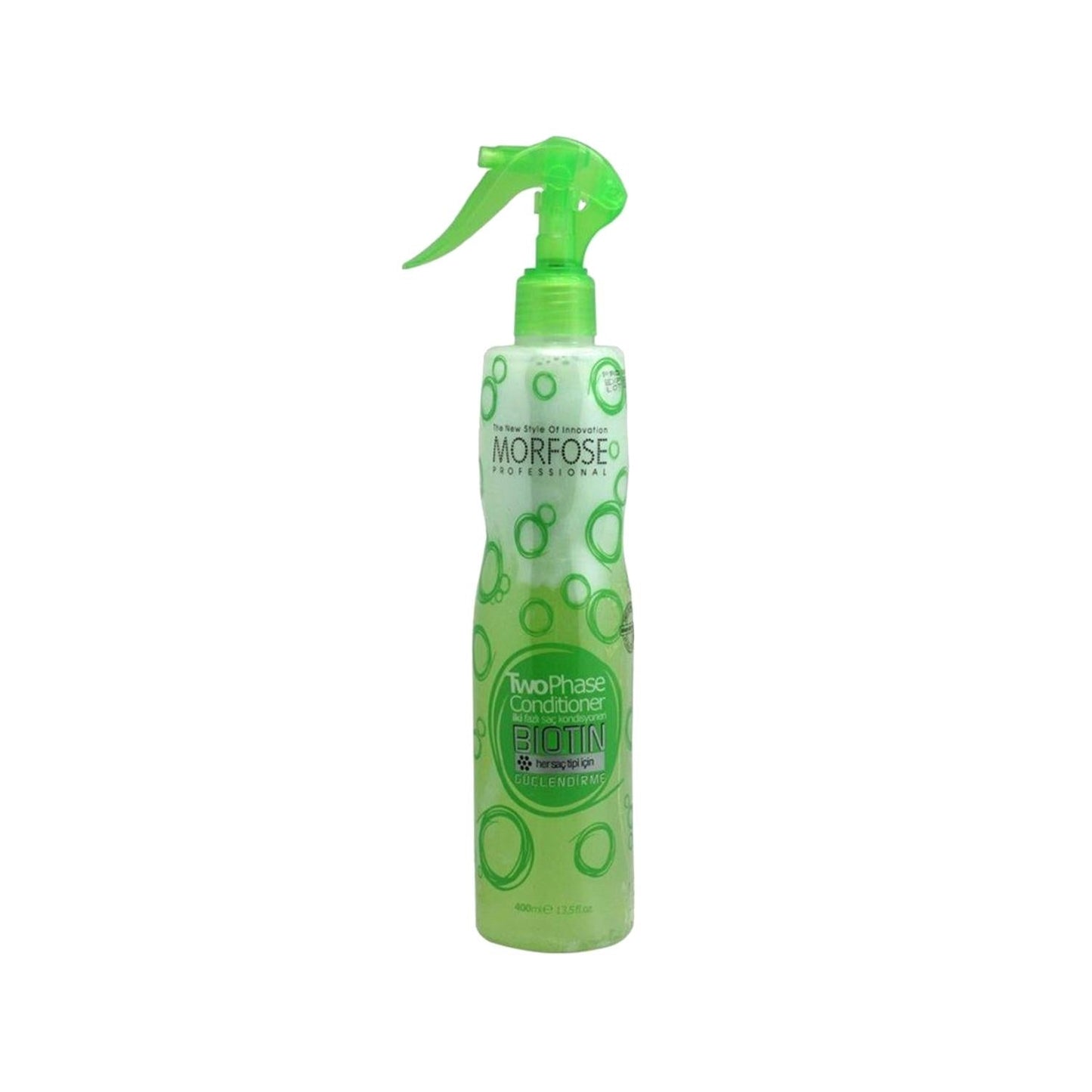 Morfose Two-Phase Hair Conditioner with Biotin for Hair Strengthening - 13.53 fl oz Green Natural Hair Care